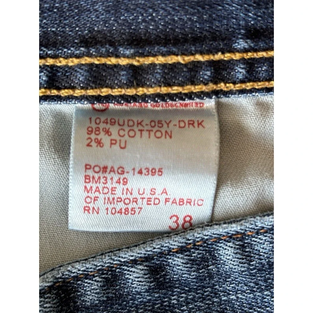 Adriano Goldschmied‎ Jeans Mens 38x33 Blue Protege Straight Leg Stretch Comfort